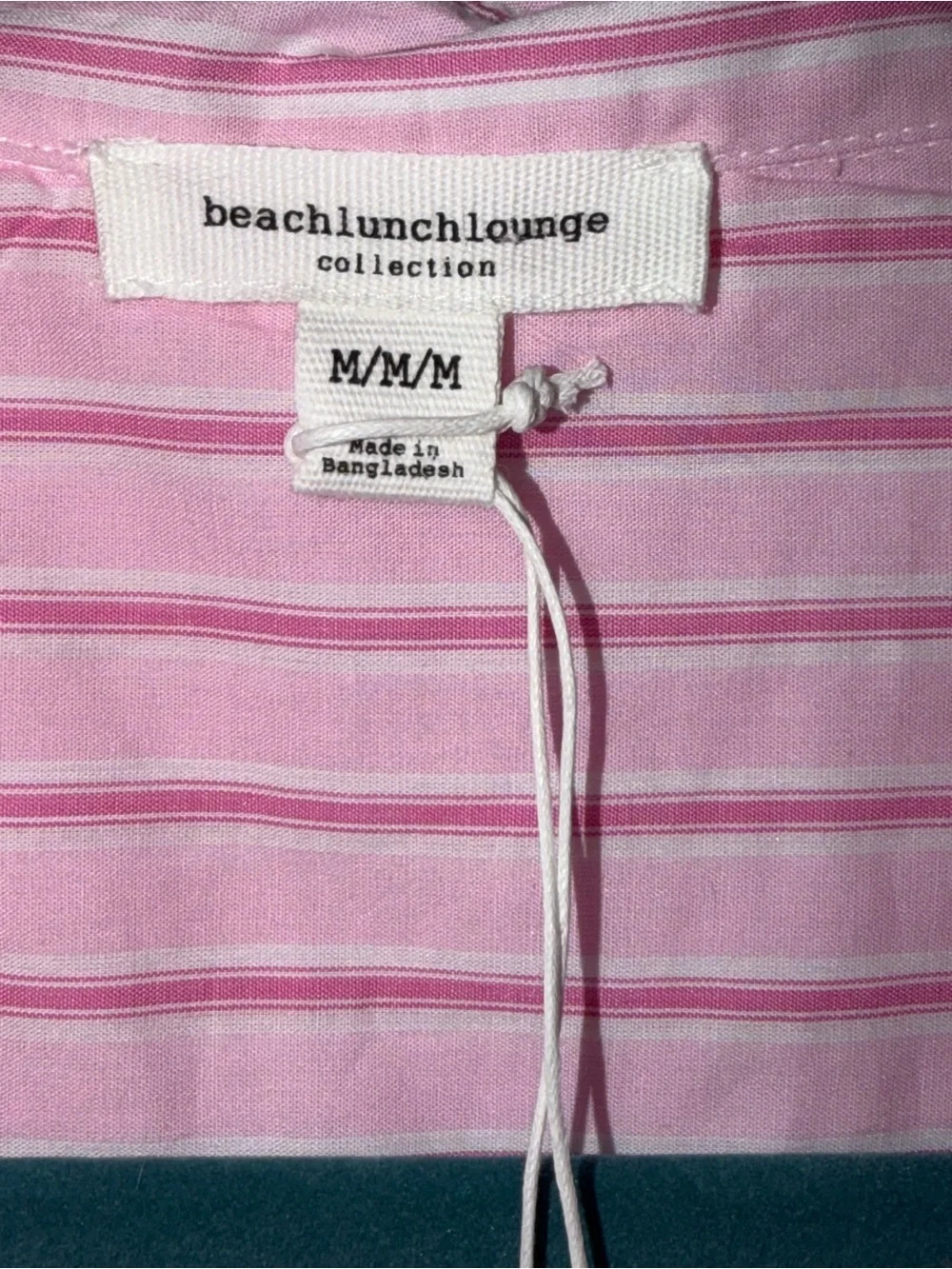 beachlunchlounge Pink Striped Button-Down Shirt NWT